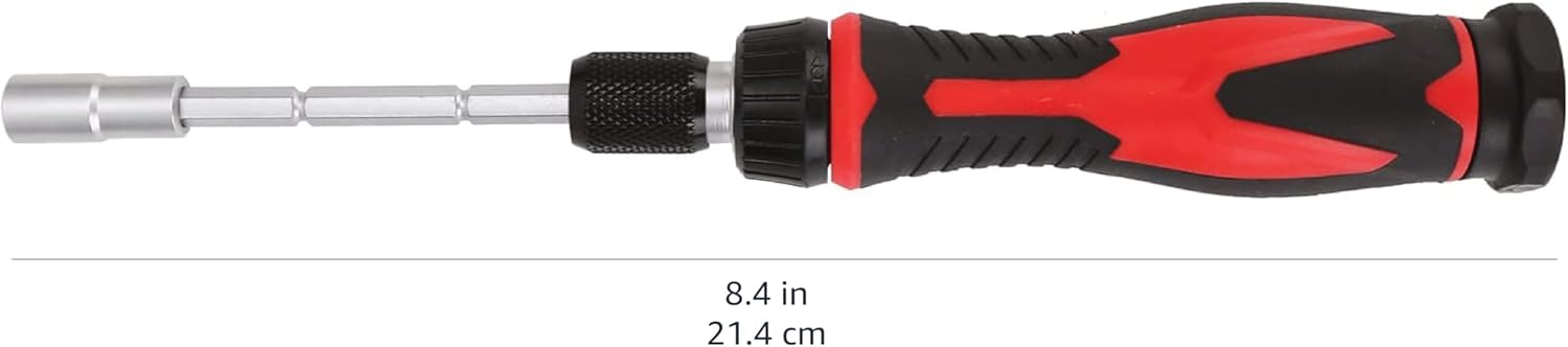 Bộ cờ lê từ tính và tua vít điện tử chính xác, 73 chiếc (1 gói), Đen/Đỏ/Bạc