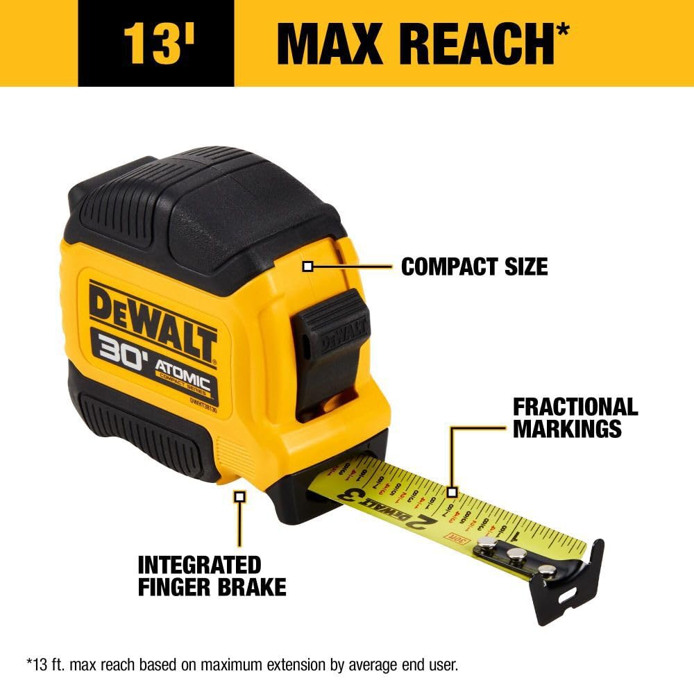 Thước cuộn DEWALT Atomic Compact 30 feet (DWHT38130S)