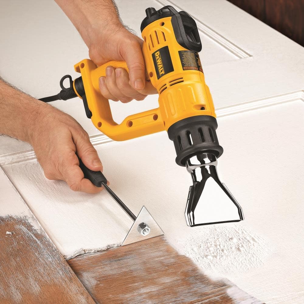 Súng nhiệt DEWALT có màn hình LCD và hộp cứng/bộ phụ kiện (D26960K), màu vàng