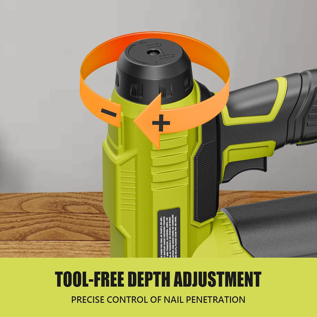 Súng bắn đinh ALLOYPOWER 18-Gauge chạy bằng pin, súng bắn đinh không dây 2 trong 1/máy bấm ghim điện có pin 2.0Ah và bộ sạc, 1000 đinh và 500 ghim để cải thiện nhà cửa và làm đồ gỗ