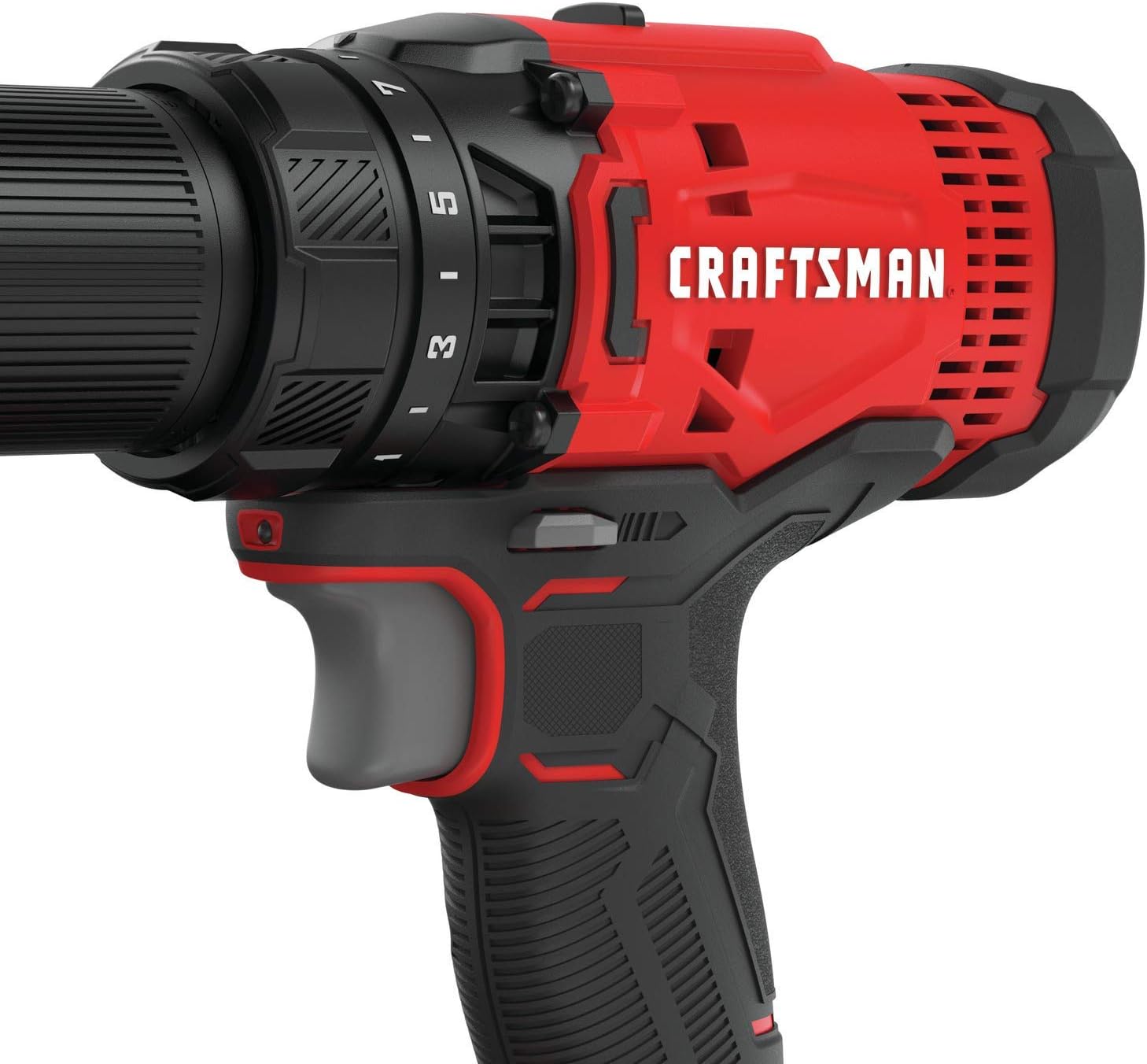 Máy khoan không dây và máy khoan động lực CRAFTSMAN V20 MAX, Bộ dụng cụ điện kết hợp với 2 pin và bộ sạc (CMCK200C2AM)