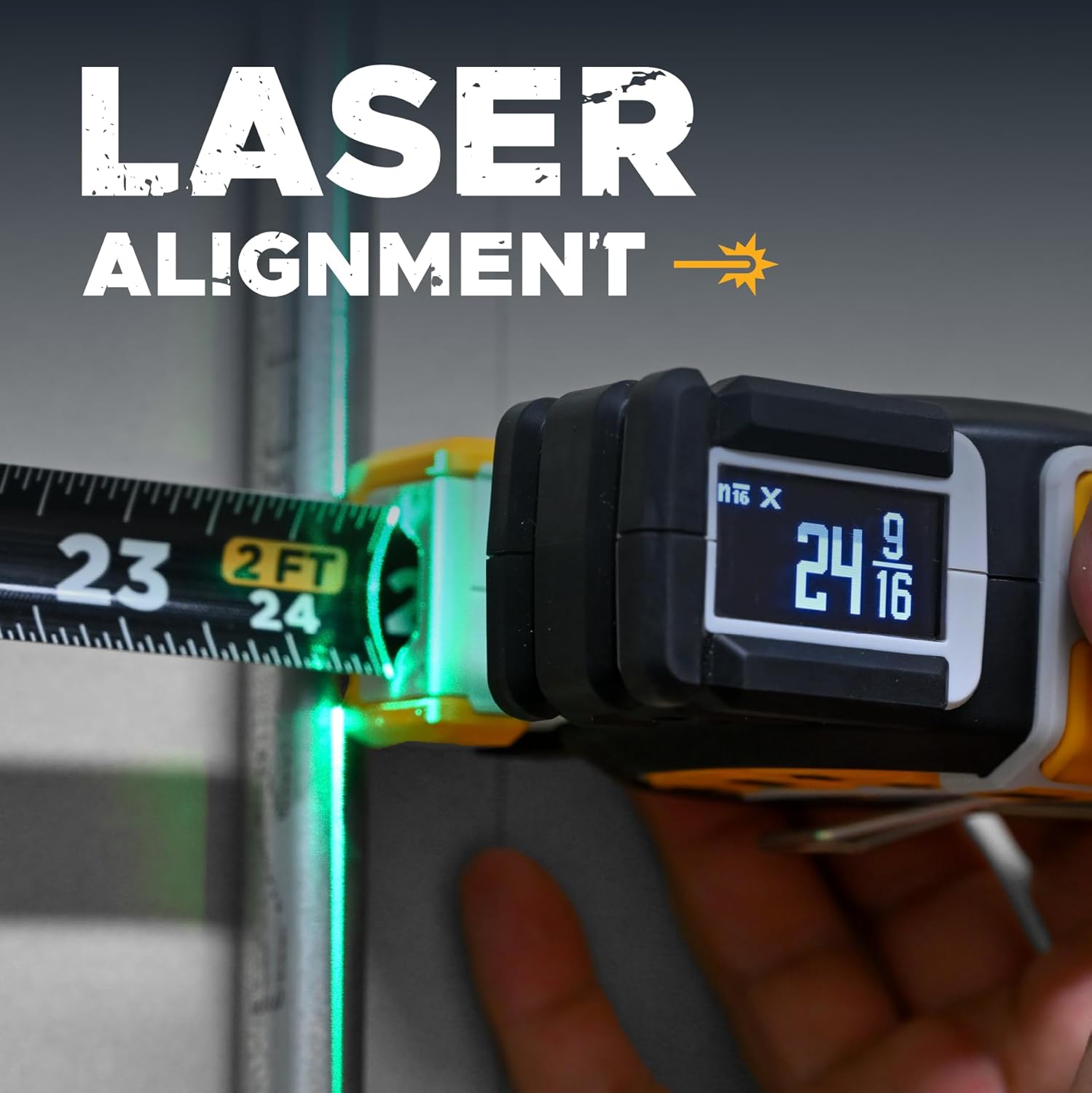 Thước dây kỹ thuật số REEKON T1 Tomahawk - Công cụ đo chính xác chuyên nghiệp, Tia laser xanh, Danh sách đo lường E-paper, Chia sẻ dữ liệu đo lường qua Bluetooth, Lưỡi dao thay thế