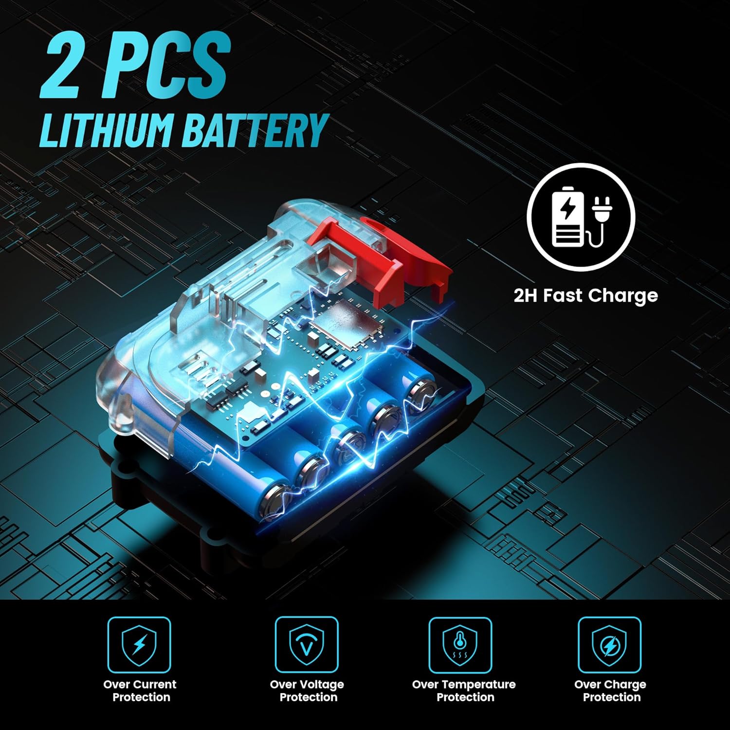 Máy cưa xích điện SEESII PS600 2 trong 1 để cắt tỉa cây, máy cưa xích mini 6 inch không dây có cán dài, máy cưa xích chạy bằng pin, máy cắt tỉa cành cây có 2 pin